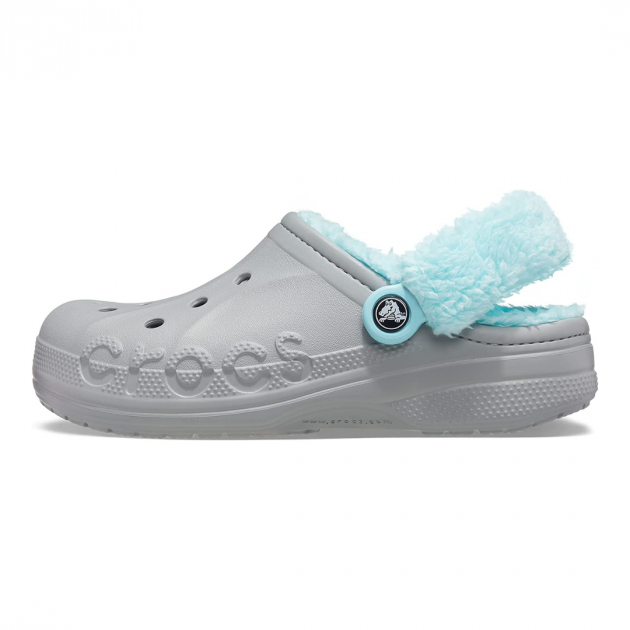 Сабо Baya Lined Fuzz-Strap Grey/Ice Blue