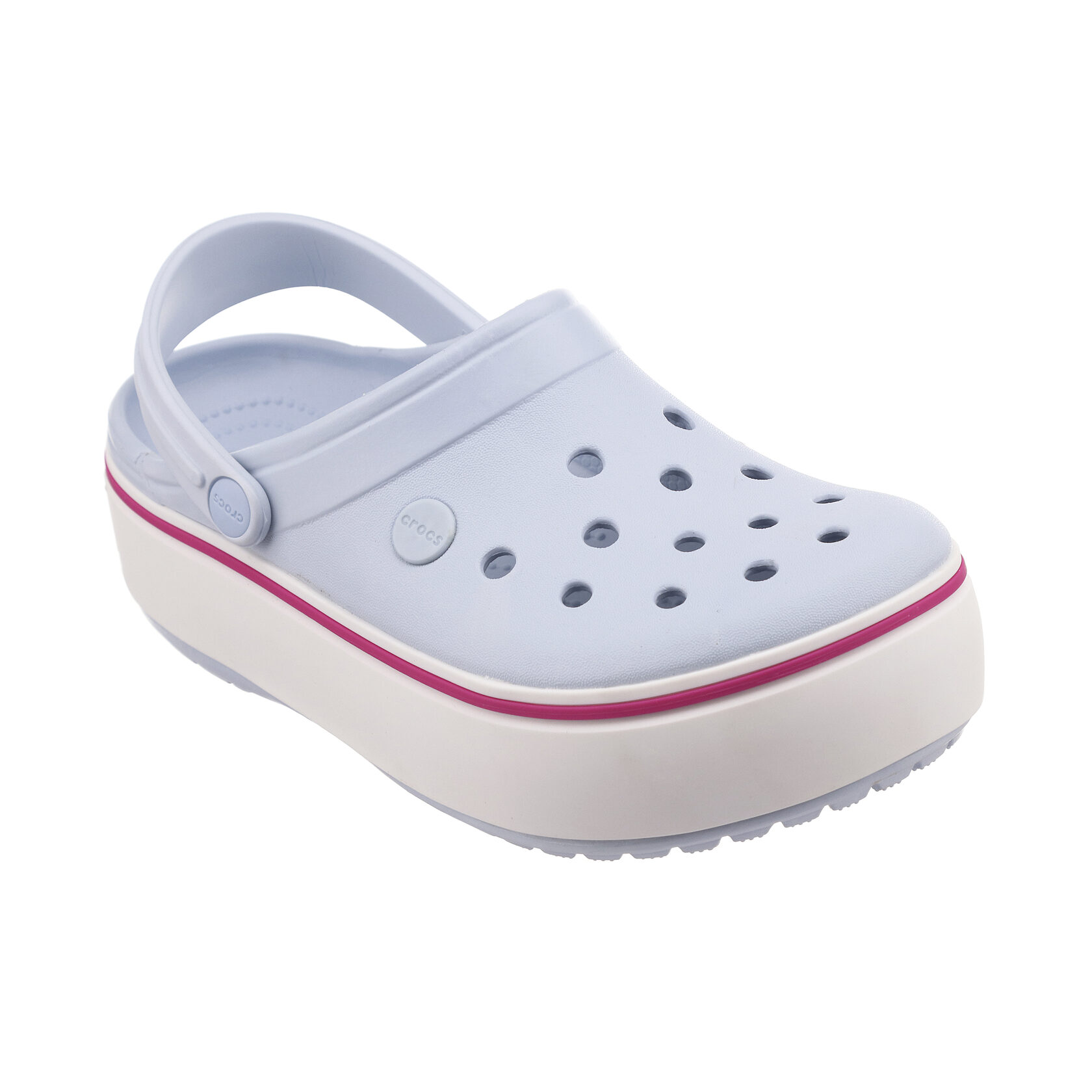 Сабо Crocband Platform Ice/Blue