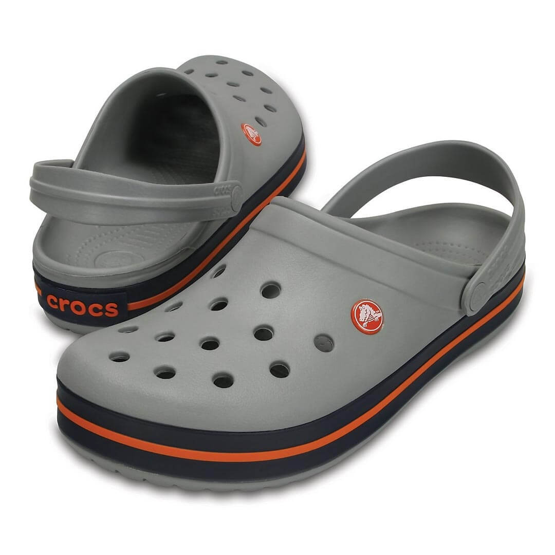 Сабо Crocband Light Grey/Navy