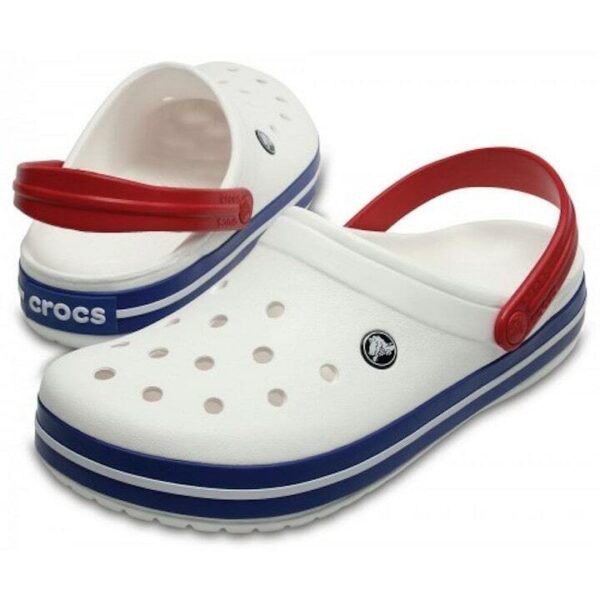 322-min Сабо Crocband White/Blue