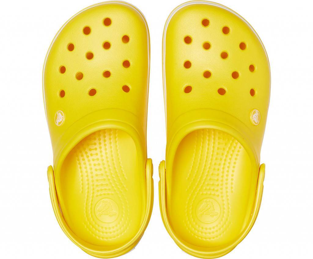 Сабо Crocband Lemon/White