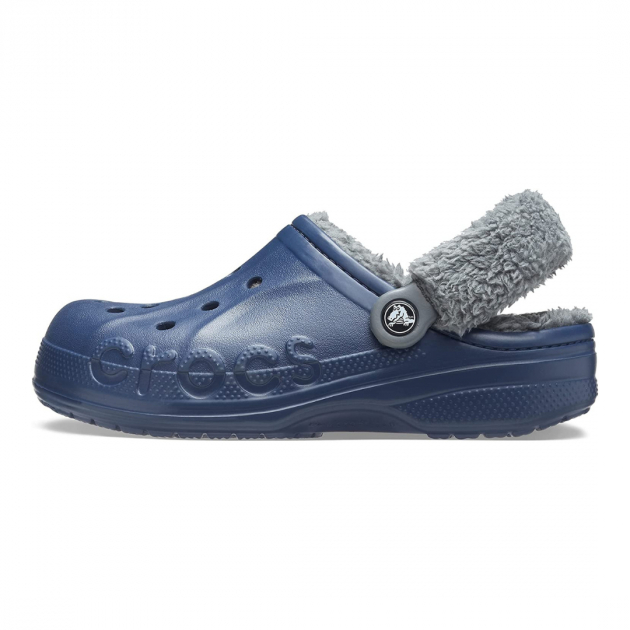Сабо Baya Lined Fuzz-Strap Navy/Grey
