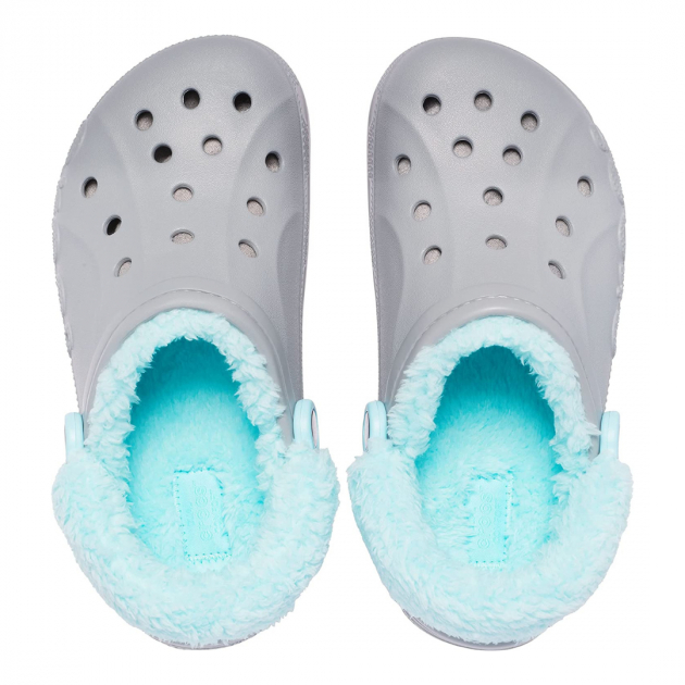 Сабо Baya Lined Fuzz-Strap Grey/Ice Blue
