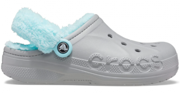 Сабо Baya Lined Fuzz-Strap Grey/Ice Blue