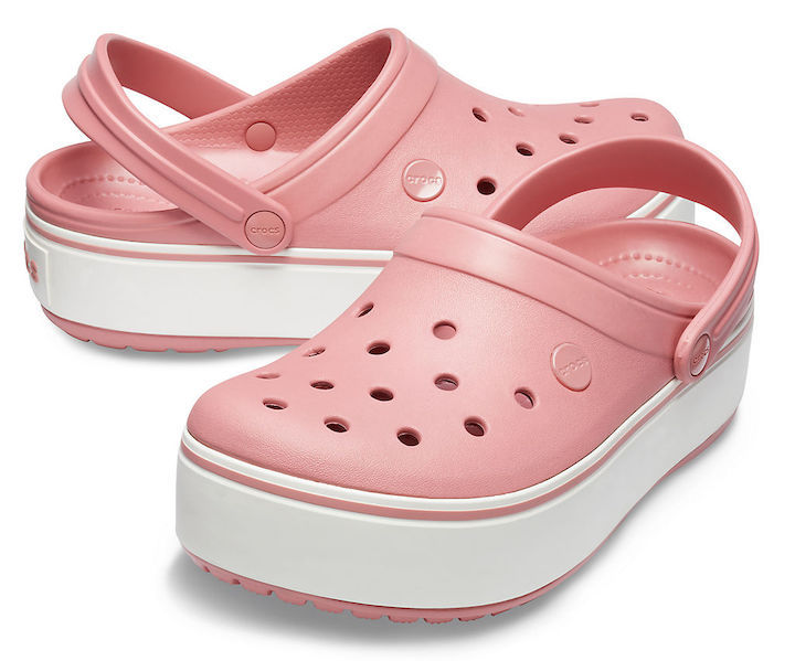 Сабо Crocband Platform Blossom/White